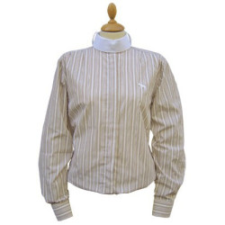 Harry's Horse Dressuurblouse 'Silver', lange mouw, Ginger