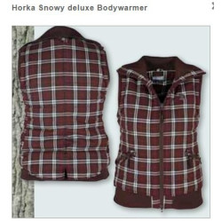 Horka Snowy Deluxe bodywarmer, bruine ruit