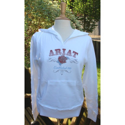 ARIAT Rose Hoodie, Wit