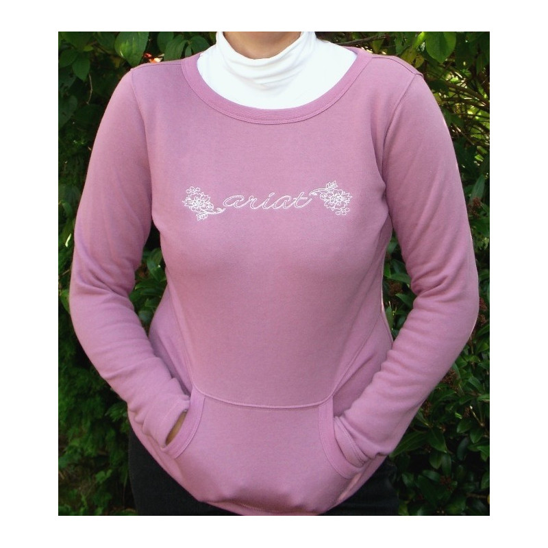 Ariat Dahlia Fleece Top, orchid