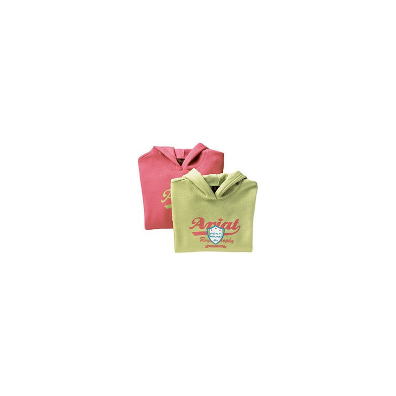 ARIAT Girl Pony Squad Hoodie, lime