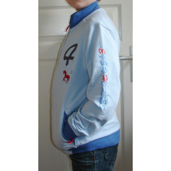 BR 4-Ever-Horses Sweatshirt,Blue Bell