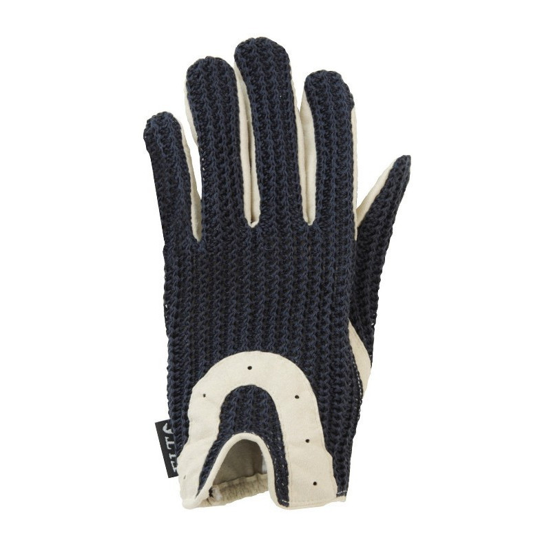 ELT Crochet rijhandschoen, navy