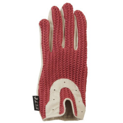 ELT Crochet rijhandschoen, rood