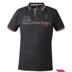 Horka heren poloshirt, Zwart