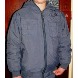 BR Kinder Bomberjack, blauw, 128 (valt als 140)