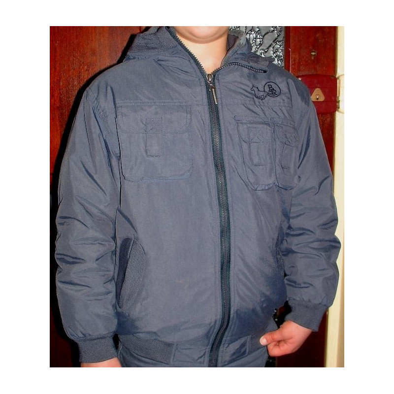 BR Kinder Bomberjack, blauw, 128 (valt als 140)