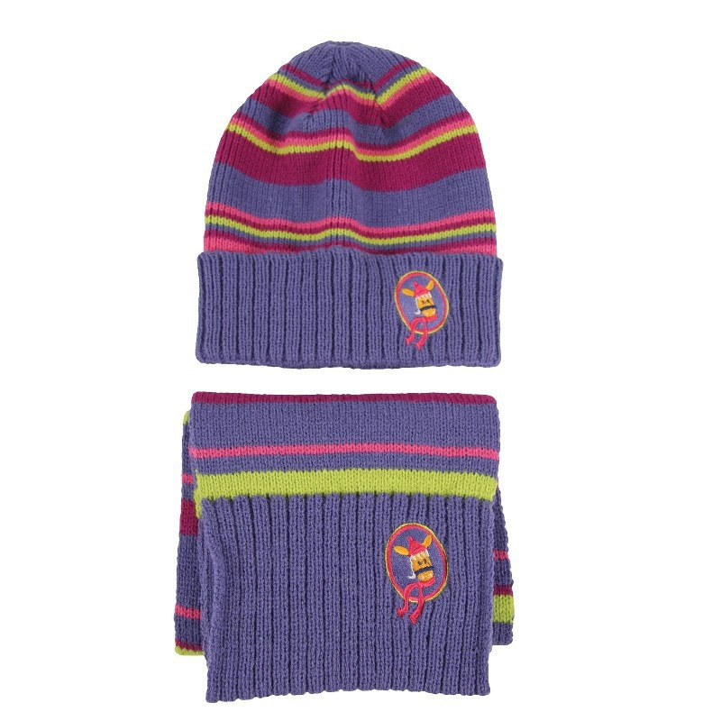 ELT Set Muts en Sjaal Selina, lila, 1 maat