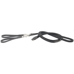 HH slofteugel webband 2 muskatons, zwart