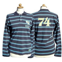 Harry's Horse Longsleeve Shirt Atlas, blauw gestreept