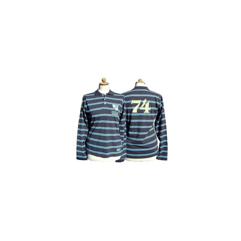 Harry's Horse Longsleeve Shirt Atlas, blauw gestreept