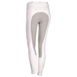 Harry's Horse rijbroek Milwaukee Plus, Wit met grijs kunstleren zitvlak