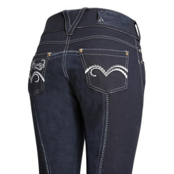 Mountain Horse Jessie rijbroek, stoffen knie, Wit, 36