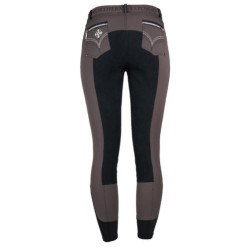 Horka rijbroek Tromso, kunstleren zitvlak, walnut