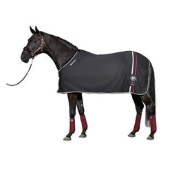 Busse zweetdeken Toskana, Zwart/wine