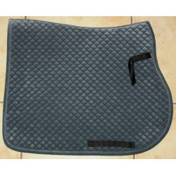 S&K luxe velours zadeldek, Antracietgrijs