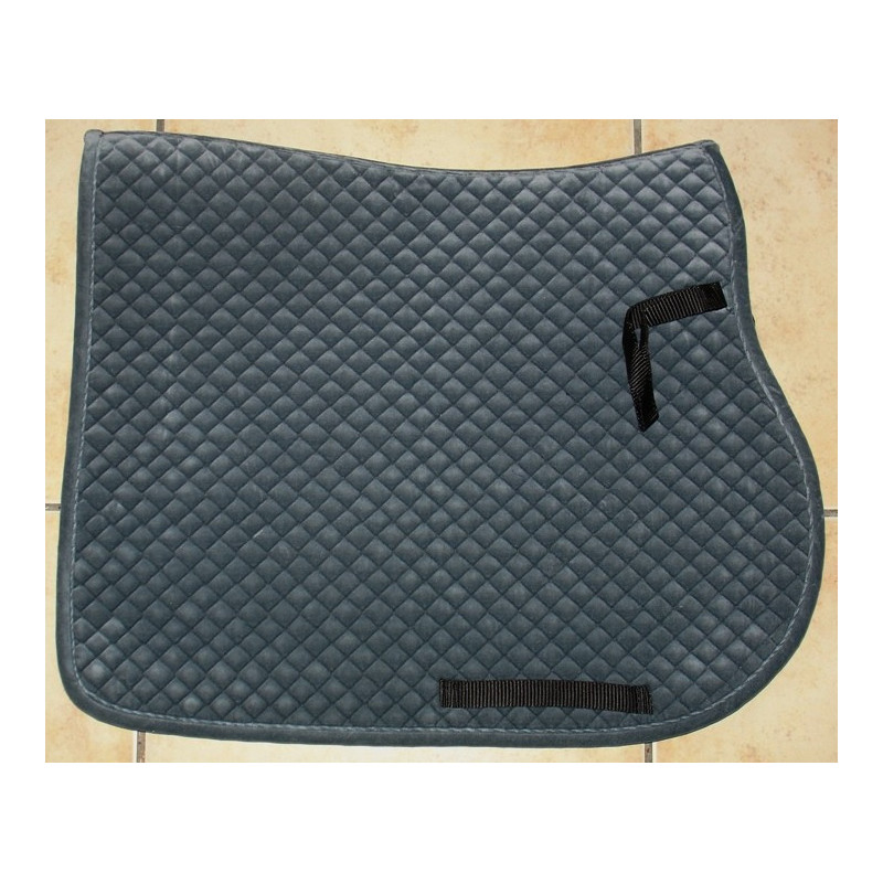 S&K luxe velours zadeldek, Antracietgrijs