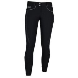 Horka rijbroek Miranda met siliconen knie, zwart