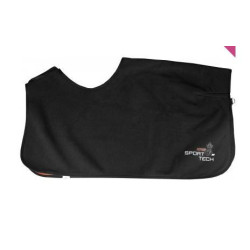 Horka Uitrijdeken Fleece Reversible Sport Tech, Zwart/Oranje