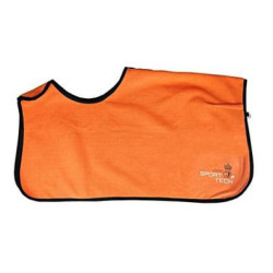 Horka Uitrijdeken Fleece Reversible Sport Tech, Zwart/Oranje