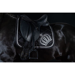 Zadeldek -Pompöös Silverline- by Glööckler, Zwart/Zilver