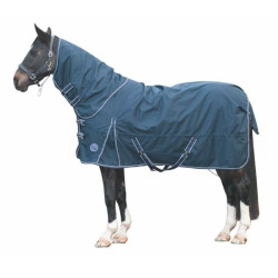 HKM 300gr Outdoordeken Starter m afneembare hals, Donkerblauw