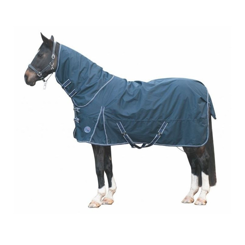 HKM 300gr Outdoordeken Starter met afneembare hals, Donkerblauw