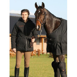 Waterdicht BR Espresso herenjack, Zwart, M (valt als L)