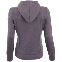 BR sweatvest met hoodie Ariel, grey melange