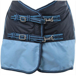 Horka fleece gevoerde regendeken two tone, blauw