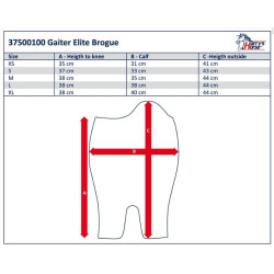 Harry's Horse leren Gaiters Broque, bruin