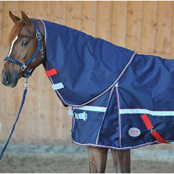 Kavalkade fleece gevoerde Outdoordeken Polar I met afneembaar halsstuk, Blue Print