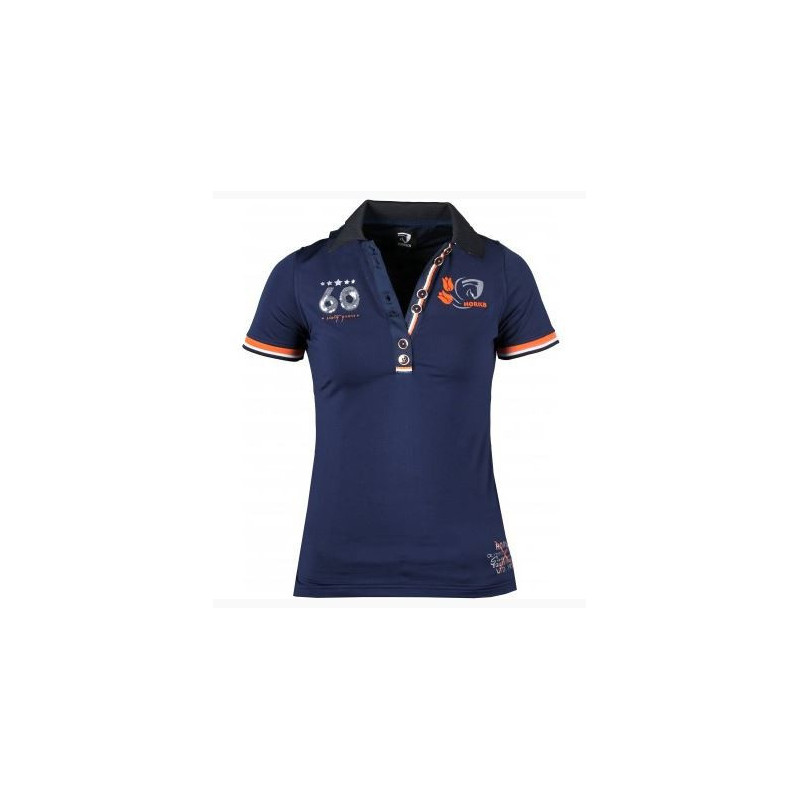 Horka damespolo Jersey, Donkerblauw