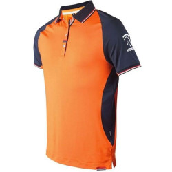 KNHS Heren Polo shirt, Oranje/blauw