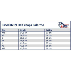 Harry's Horse minichaps Palermo, Zwart/Zilver