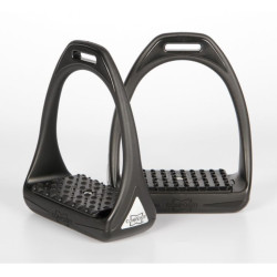 Harry's Horse stijgbeugels Compositi Reflex Reflective, Zwart