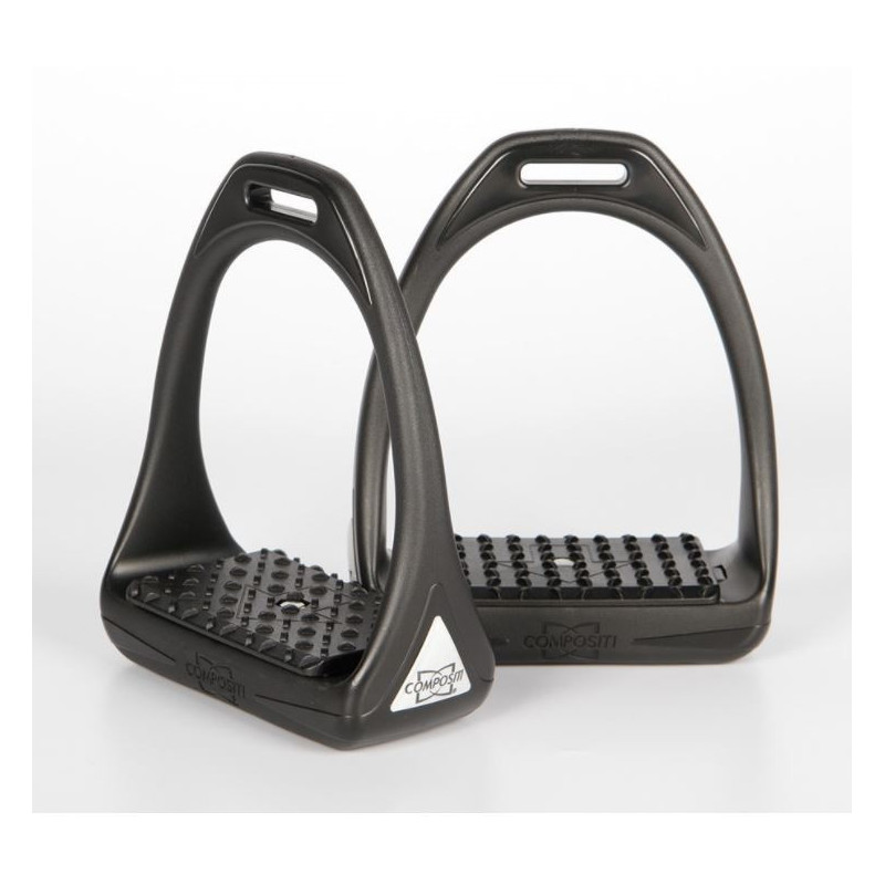 Harry's Horse stijgbeugels Compositi Reflex Reflective, Zwart