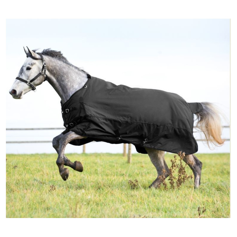 Sterke 1200D 200grams Horze Nevada regendeken, Zwart