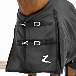 Sterke 1200D 200grams Horze Nevada regendeken, Zwart