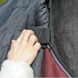 Halsdeken 100gr Kavalkade Alaska IV New, passend op 100/300gr Outdoordeken Alaska IV (New), Zwart