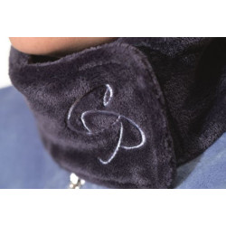 HKM fleecejas/-vest Armonia met opstaande kraag, Rookblauw