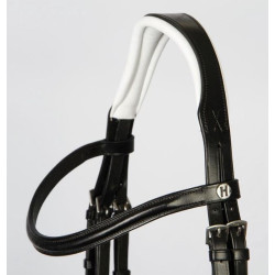 Harry's Horse hoofdstel Delicate m aansnoerneusriem, Zwart/Wit