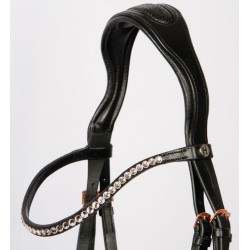 Harry's Horse hoofdstel Rosegold Lacque II, Zwart