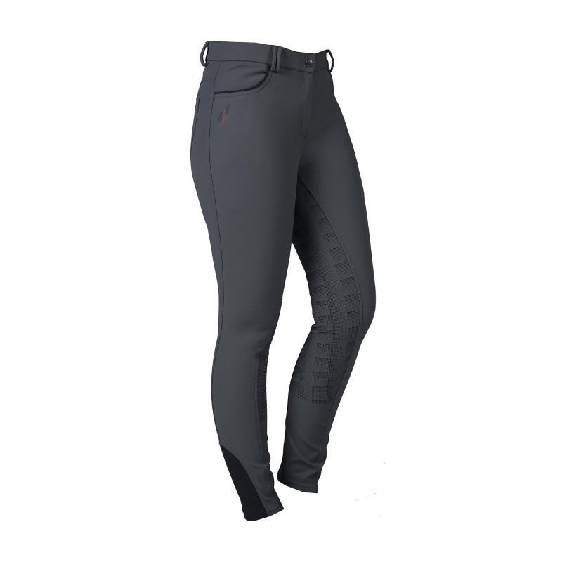 Horka waterafstotende rijbroek Dynasty m siliconen zit, Antraciet