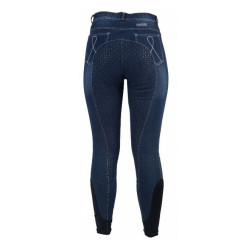 Horka Junior Jeans rijbroek Roma, blauw