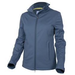 ELT softshell jas Lesly, Rookblauw