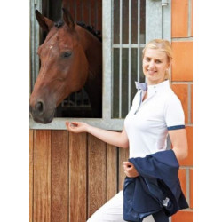 Busse wedstrijdshirt Leipzig, Wit-navy