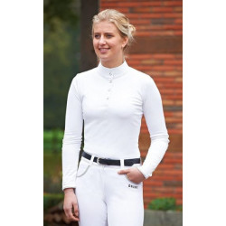 Busse wedstrijdshirt Lemgo LS (lange mouw), Wit-Zilver