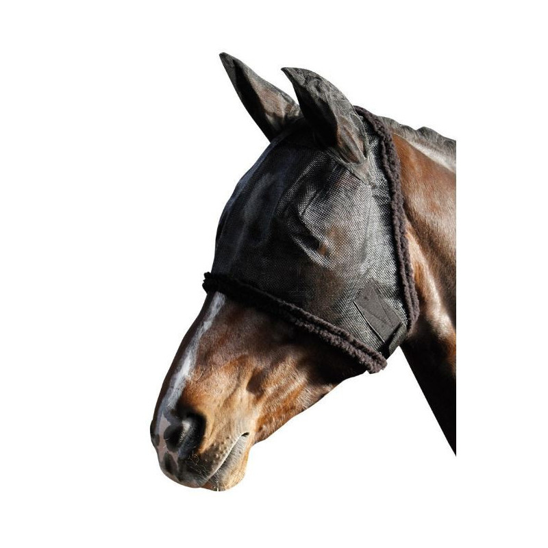 Harry's Horse vliegenmasker met oren, Zwart