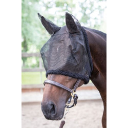 Harry's Horse vliegenmasker met oren, Zwart